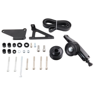 A/C And P/S Removal Kit For K Series K20 K24 Engines Black Silver <b>Cast</b> Steel Parts - Product Image 2