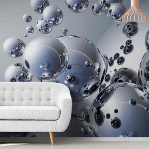 <span class=keywords><strong>Papel</strong></span> Tapiz 3D <span class=keywords><strong>de</strong></span> Metal Líquido, <span class=keywords><strong>Papel</strong></span> Tapiz Autoadhesivo, Mural Moderno - Product Image 2