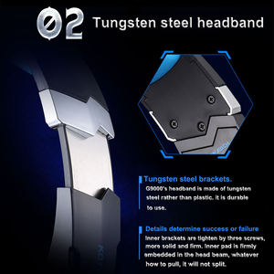 Casque Gamer KOTION G9000 avec Micro et Éclairage LED Rouge - Product Image 3