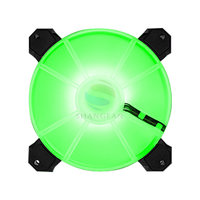 Refroidisseur de boîtier pour ordinateur de jeu, ventilateur avec lampe LED verte, 120mm