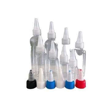 Hot Sale Pet Plastic Dropper <b>Bottle</b> 30ml 60ml 100ml Essential Oil <b>Bottles</b> With Black Twist Cap for Glue - Product Image 2