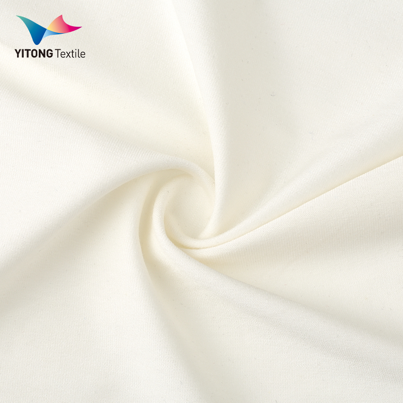 Wholesale 200 GSM Anti-Bacteria Breathable Bamboo Fiber Plain Knit Fabric for Loungewear