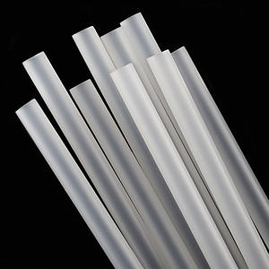 Grandes pailles transparentes en plastique pour smoothies, milkshakes, thé <span class=keywords><strong>à</strong></span> bulles et boissons épaisses - Product Image 5