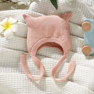 Mimixiong - Gorros de Punto para Bebé Recién Nacido, con Orejas Adorables, 100% Algodón, Cálidos, con Correa Ajustable - Product Image 4