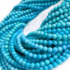 Perles rondes turquoises, pierres précieuses naturelles, <span class=keywords><strong>de</strong></span> haute qualité, <span class=keywords><strong>prix</strong></span> moins cher, nouveau, - Product Image 4