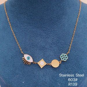 TTM-Colgante de mariposa de acero inoxidable chapado en oro de 14k, collar de circonia cúbica brillante para mujer, xupingminimalista