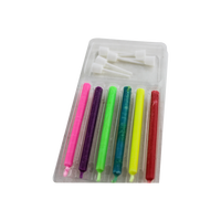 Huming – bougies lumineuses magiques pour décoration de gâteau d'anniversaire, fournitures de fête pour enfants, couleurs amusantes, flammes, feux d'artifice, bougies d'anniversaire, vente en gros