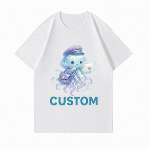 T-shirt personalizzata a maniche corte con scollo rotondo e grafica originale Jellyfish Postman - Product Image 2