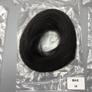 Extensions de cheveux Remy de qualité naturelle, vente en gros d'usine, cheveux humains vierges à 100%, <span class=keywords><strong>chignon</strong></span> lisse, pièces en forme de beignet pour femmes, LLBeautyHair - Product Image 3