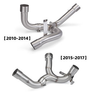 Pour Ducati Multistrada 1200 S 2010-2017 tuyau d'échappement <span class=keywords><strong>moto</strong></span> moyen lien tuyau en acier inoxydable <span class=keywords><strong>ligne</strong></span> de course - Product Image 4