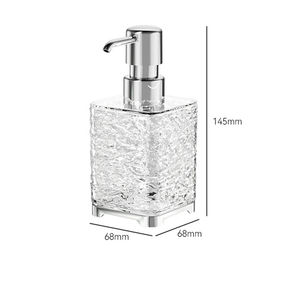 Distributeurs de savon liquide en plastique rechargeables de luxe léger 300 ml 500 ml pour hôtel et usage domestique Design moderne 6,8x14,5 cm - Product Image 1