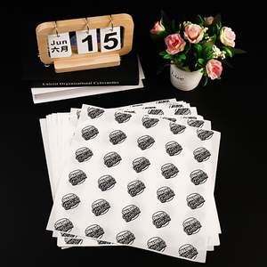 Wholesale Take Out <b>Burger</b> Sandwich <b>Wrapping</b> <b>Paper</b> Fried Fast Food Pe Coated Waterproof Greaseproof Wrap <b>Paper</b> Customized - Product Image 2