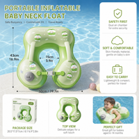 Bouée de natation gonflable légère et pliable, étanche, anti-retournement, pour bébé, avec boucle de sécurité, pour piscine