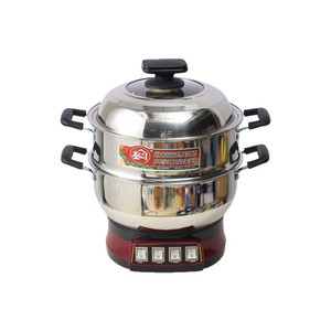 Electric Hot Pot Stainless Steel Multifunctional Steaming Cooking 800W 500W Dual <b>Power</b> Home Kitchen Appliance - Product Image 4