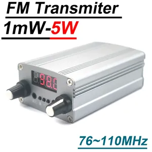 <span class=keywords><strong>Transmetteur</strong></span> FM 5W 76-110Mhz Radio affichage numérique émetteur FM stéréo compteur églises voiture diffusion Campus Station amplificateur - Product Image 2