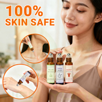 Coffret Cadeau Huiles Essentielles Relaxantes pour un Bon Sommeil et Énergie – Huiles Florales Mélangées en Roll-on pour Diffuseur d'Arômes, Massage Corporel et Soin de la Peau