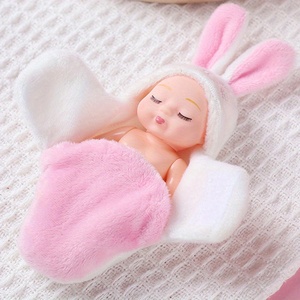 Muñecas <span class=keywords><strong>Reborn</strong></span> realistas <span class=keywords><strong>de</strong></span> estilo recién nacido, trajes intercambiables, muñecas en forma <span class=keywords><strong>de</strong></span> Animal, juego <span class=keywords><strong>de</strong></span> muñecas para dormir <span class=keywords><strong>de</strong></span> 4,7 pulgadas, regalo para niños - Product Image 6