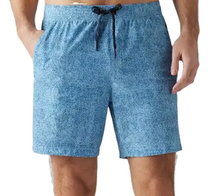 Fabbricazione di costumi da bagno estivi ad asciugatura rapida pantaloncini da uomo da ginnastica Sport all'aperto con coulisse in vita pantaloncini da spiaggia