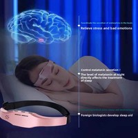 Bandeau de massage crânien SM-518, appareil pulsé pour le cerveau, soulagement de l'insomnie, aide au sommeil, dispositif favorisant le sommeil