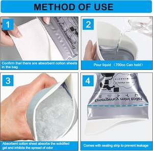Tek Kullanımlık Acil Durumlar İçin İdrar Torbaları Fermuarlı Üst Baskılı Taşınabilir Kamp Seyahat Kusma Torbaları Erkek Kadın Çocuk Kişisel Bakım - Product Image 4