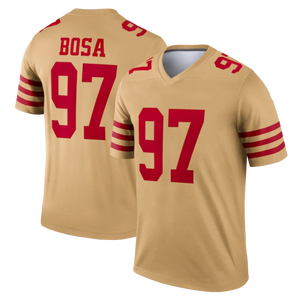 Venta al por Mayor de Camisetas y Pantalones Cortos de Fútbol Americano de Alta Calidad 2024 con los Números 13 Brock Purdy, 23 Christian McCaffrey y 97 Nick Bosa en Negro - Product Image 2