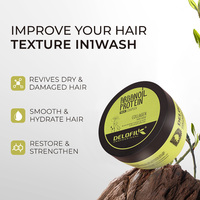 Masker rambut organik Delofil-250ML perawatan pelembap kaya Protein profesional untuk penggunaan Salon & Rumah