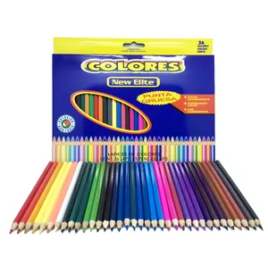 Conjunto de lápis de arte para escola, kit de lápis infantil multicolor com caneta de madeira para estudantes de 12/18/24 cores