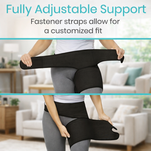 Soporte de compresión personalizado para ingle, cadera y muslo para alivio del dolor de ciática y recuperación - Product Image 3