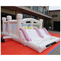 Parcours d'obstacles gonflables pour grands enfants, couleurs personnalisées, location pour fêtes, château gonflable commercial en PVC, installation facile, livraison gratuite
