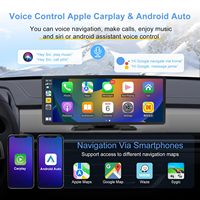 Écran portable 10,26 pouces avec fonction Mirror Link, écran tactile IPS sans fil, écran portable 2K Carplay Android Auto, moniteur Carplay portable