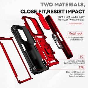 Chống Sốc Với Ngón Tay Nhẫn Cứng Trường Hợp Điện Thoại Cho Galaxy Z Fold5 Z Gấp 5 <span class=keywords><strong>6</strong></span> Xe Núi Từ Chủ Bảo Vệ Da Bìa - Product Image 6