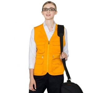 High Quality Reversible Men's Waistcoat Vest Multi-Pocket Zipper Summer Fashion V-Neck Sleeveless Breathable Reversible - Product Image 3