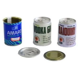 Embalagem de lata de metal profissional amplamente usada latas de doces de bebidas