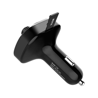 Appareil portable pour appels mains libres, double sortie USB, port Type-C, adaptateur radio FM, stéréo, allume-cigare, kit voiture, émetteur BT MP3 WAV