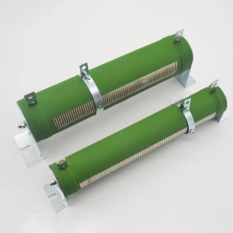 Grüne Farbe Hochleistung-Keramikbeschichtung Gehäuse Widerstände Rohrdraht Wunde 2000 W 5000 W 8 Ohm 100 Ohm einstellbarer variables Widerstand
