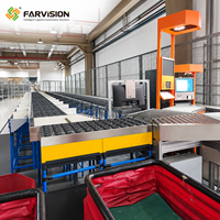 Système de tri de colis intelligent FARVISION à convoyeur, capacité 6000 PPH, machine de tri automatique haute vitesse, 3 vitesses variables avant/arrière