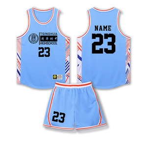 Großhandel Maßgefertigte Herren-Basketball-Trikotsets Atmungsaktiv Schnelltrocknend 100% Polyester Mesh-Trikots Günstige Sublimations-OEM - Product Image 5