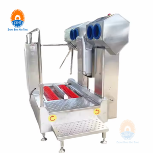 Station d'hygiène automatique avec système de contrôle d'accès pour le nettoyage et la désinfection, machine à laver les bottes avec stérilisateur manuel - Product Image 4