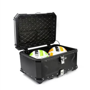 65L 55L universel luxe <span class=keywords><strong>moto</strong></span> coffre en alliage d'aluminium coffre scooter étanche queue boîte de rangement boîte supérieure - Product Image 5