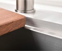 Éviers de cuisine extérieurs encastrables pour poste de travail, 17 pouces, calibre 16/18, OEM, en acier inoxydable 304 pour VR, petits éviers de bar intelligents