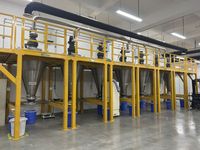 Ligne de production complète de mélangeurs intégrés, équipement personnalisé couvrant tout le processus, de l'alimentation à la décharge, avec silo