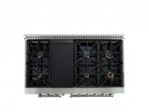 48 pouces 7,0 cu. Four encastrable avec plaque de cuisson à gaz 7 brûleurs et four à convection en acier inoxydable et relumière automatique - Product Image 2