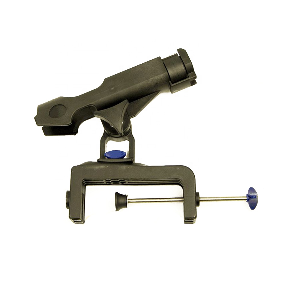 kayak fishing rod holder clamp Versatile Clamp-On with four positional variations CLIP ON FISHING ROD HOLDER FOR KAYAKS AND CANOES Installs in seconds No holes to drill No tools needed Adjustable/Removable Clip on fishing rod holder for sit inside kayaks and canoes OUKENS Clamp Fishing Rod Holder,
