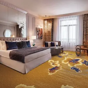 China hersteller 100% nylon wand zu wand muster feuerfeste druck hotel korridor teppich