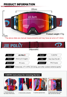 Masque de motocross OTG avec cadre large, lentille anti-buée double couche pour les pilotes portant des lunettes de vue, offre OEM