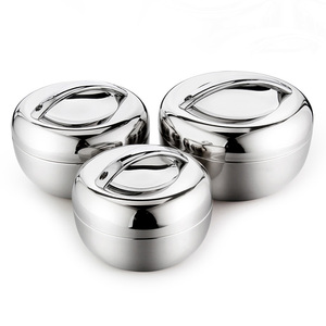 Forma di mela QQ bento box in acciaio inox 201 isolamento scatola di pranzo di bento isolati con coperchio in plastica