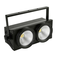Système d'éclairage de scène DMX512 COB de haute qualité 200W, 2 yeux*100W, projecteurs LED blancs 2-en-1 pour DJ, discothèques et parcs à thème