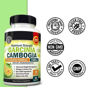 Gélules de Garcinia Cambogia 95% HCA Marque Blanche pour une Perte de Poids Rapide, Supprime l'Appétit, Bloque les <span class=keywords><strong>Glucides</strong></span>, Adulte, 90 Gélules - Product Image 4