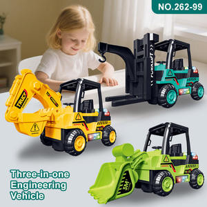 Pelleteuse en plastique <span class=keywords><strong>1</strong></span>:200 personnalisée Chariot élévateur Ingénierie électrique pour enfants Conception Véhicule jouet Effets lumineux Caractéristiques de friction - Product Image 5