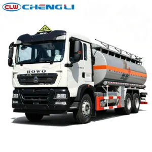 รถบรรทุกน้ำมันเชื้อเพลิง Sinotruk HOWO Tx 6X4 350 แรงม้า ยูโร 2 รถบรรทุกถังน้ำมัน Adr ขนาด 20000 ลิตร 20 ลูกบาศก์เมตร สำหรับส่งน้ำมันดีเซล - Product Image 2